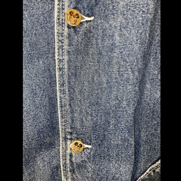 Disney Classic VIntage Mickey & Co Denim Jacket Authentic Size L Women's EUC - Picture 5 of 12